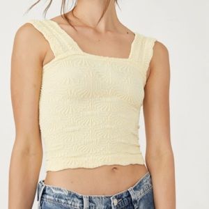 Yellow “Love Letter Cami” Free People Top